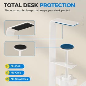Cinati interior holding power strip and adapters demonstrating organized capacity