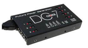 Cioks DC7 front view demonstrates compact, low-noise pedalboard power