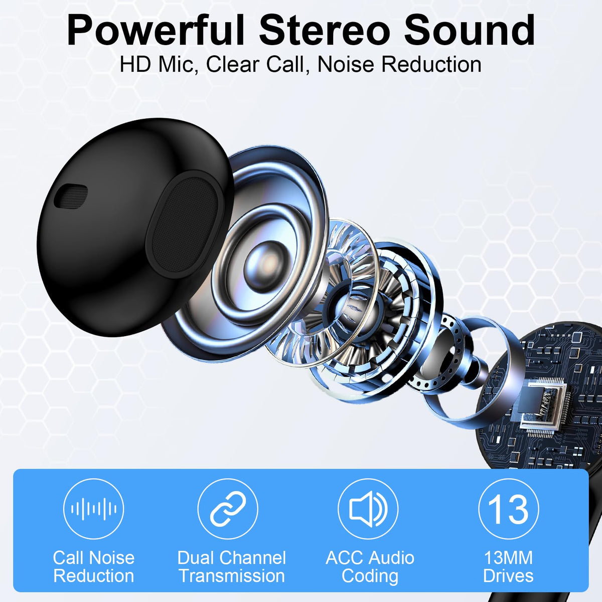 CIQILY earbuds auto-pair for seamless device setup.