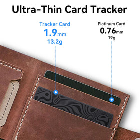 citymore in wallet slot demonstrating discrete fit and easy tracking benefit