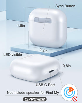 CIVPOWER case next to a coin showing compact size for portability