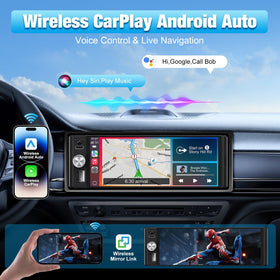 CIVZNG rear input panel showing backup camera port for safer parking