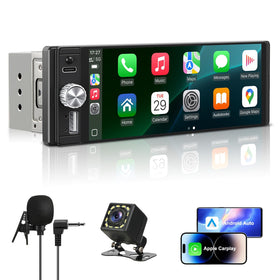 CIVZNG front panel showing CarPlay icons and clear display benefit