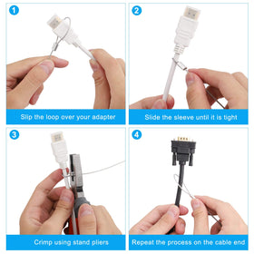 Ciyebst tether next to a hand for scale showing compact convenience benefit