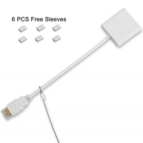 Ciyebst stainless steel braided cable tether with nylon coat protects surfaces.