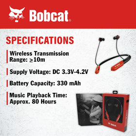 CJ TECH Bobcat ear tip close-up showing soft silicone tips for secure fit and noise isolation