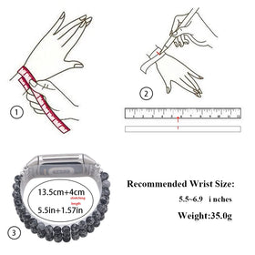 C&L Accessories Adjustable band with easy installation for Fitbit Charge 5/6