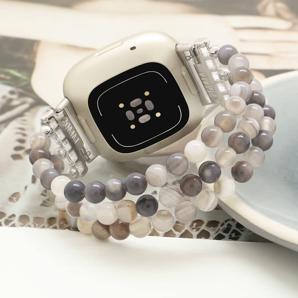 C&L Accessories close-up of polished agate beads showcasing smooth finish and comfortable wear