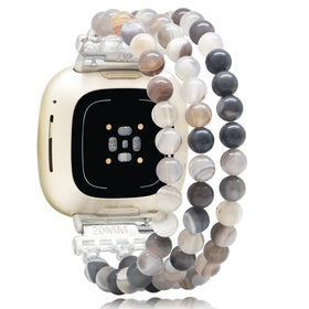 C&L Accessories front view of agate Botswana bracelet band showing elegant design and compatibility