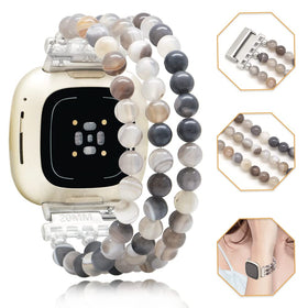C&L Accessories lifestyle image of band paired with outfit illustrating dressy smartwatch look