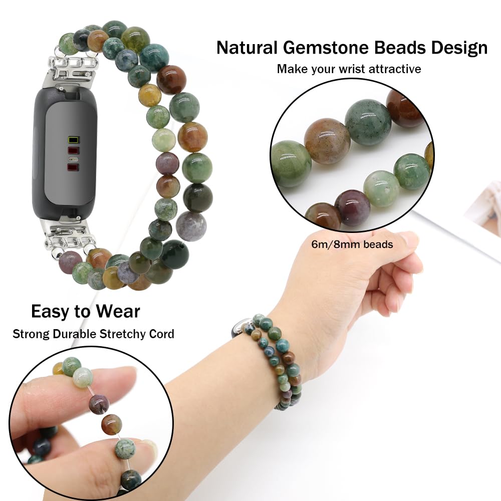 C&L Accessories Inspire 3 bracelet on wrist, adjustable beaded strap for dressy looks.