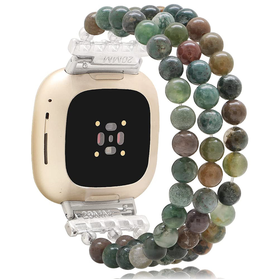 C&L Accessories front view of beaded bracelet band showing style and fit