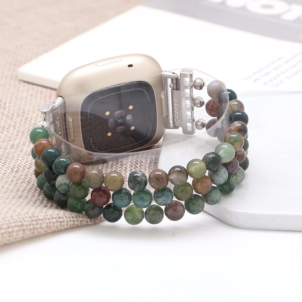 C&L Accessories on-wrist with Fitbit Versa showing elegant wearable look