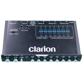 Clarion EQS755V blue illumination adds stylish visibility for night-driving ambience.