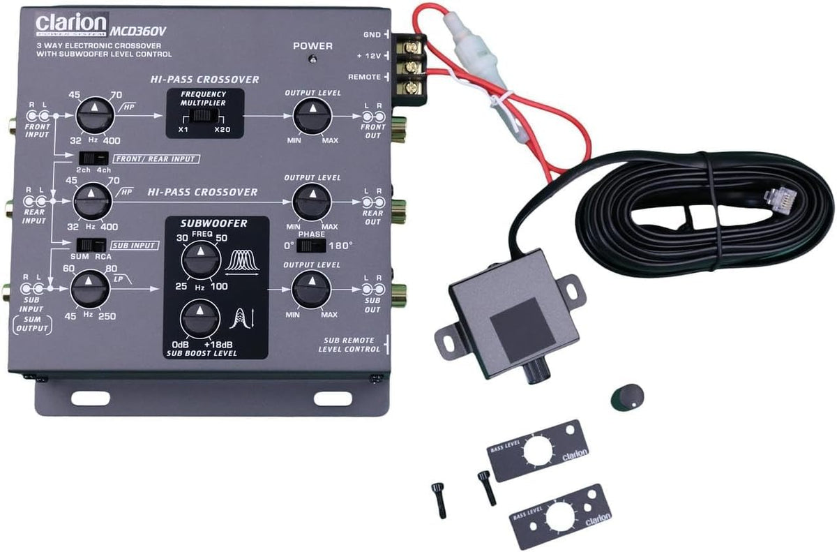 Clarion MCD360 gold plated terminals ensure reliable connections
