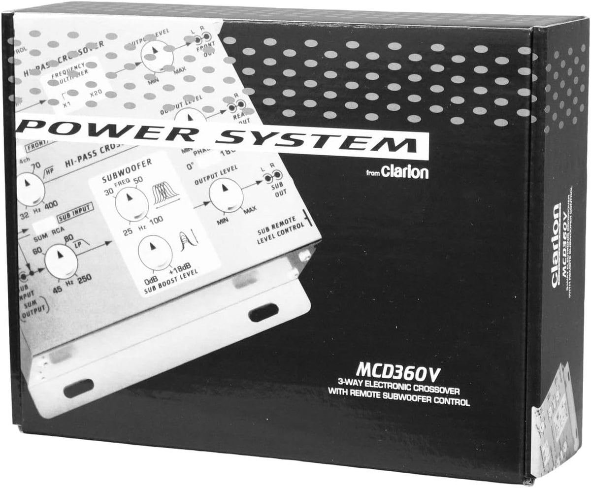 Clarion MCD360 subwoofer control for bass management