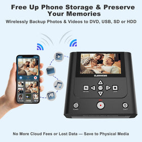 Clariviews VHS to DVD Recorder archival copy to DVD and USB.