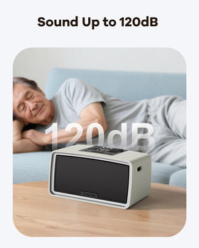 Close-up of volume knob on ClaspVital for real-time adjustment