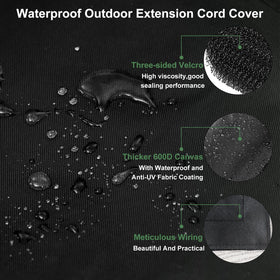 ClawsCover velcro-closure weatherproof outlet cover enables quick, secure sealing.