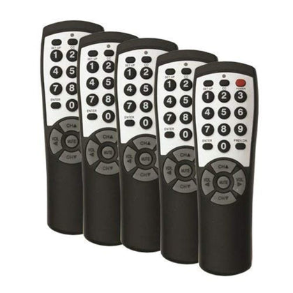 CLEAN REMOTE Brightstar BR100B front view showing clear buttons for easy operation