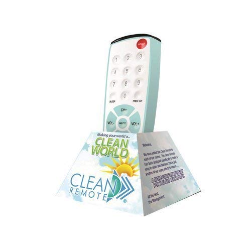 Clean Remote CR1 universal remote with one-touch setup for hotel rooms