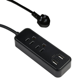 Clear Power front view showing outlets and USB ports, convenience for charging multiple devices