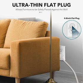 Clear Power in use on a desk charging phone and lamp for clutter reduction