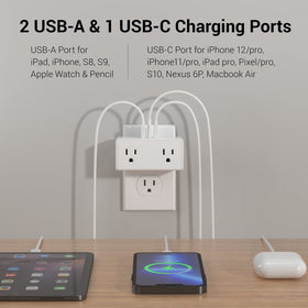 Clear Power in use charging smartphone and tablet, fast convenient charging