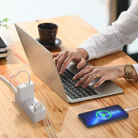 Clear Power protected indicator light shows surge protection status at a glance.