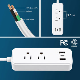 Clear Power side profile with label showing safety certification and ratings
