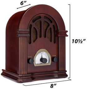 ClearClick backlit tuning display on improves visibility during late-night listening