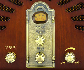 ClearClick VR44 backlight creates warm vintage ambience for evenings.