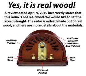 ClearClick VR44 wooden exterior closeup emphasizes durable handcrafted construction.
