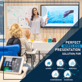 ClearClick Present+Share in a university lecture hall for sharing content.