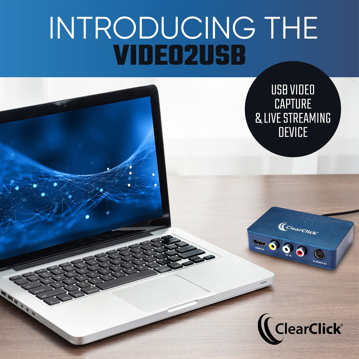 ClearClick analog AV VHS capture preserves memories by digitizing tapes.