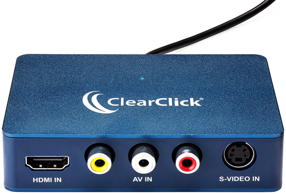 ClearClick video to USB HDMI input capture enables smooth live streaming.