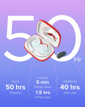 Cleer ARC 3 50-hour battery life for extended sessions.