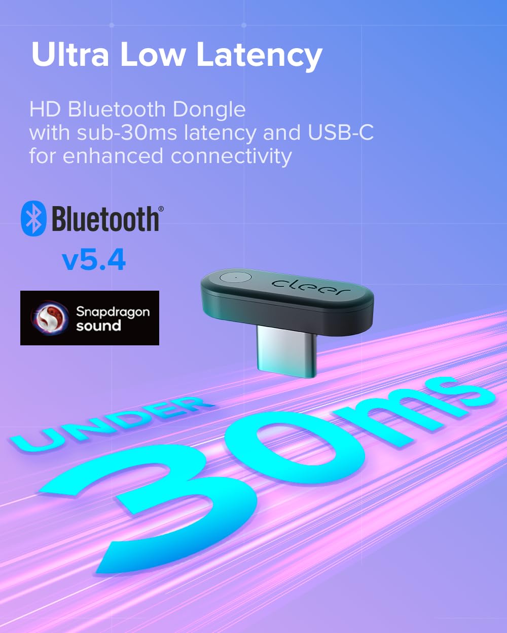Cleer ARC 3 Snapdragon Sound delivers crisp wireless clarity.