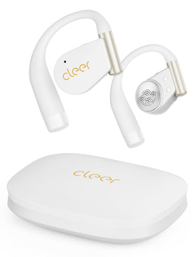 Cleer ARC 4 Plus open-ear earbuds in unboxing setup for quick setup