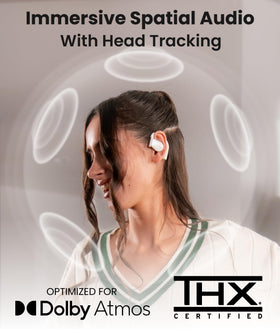 Cleer ARC 4 Plus being worn to show safe ambient listening during activity