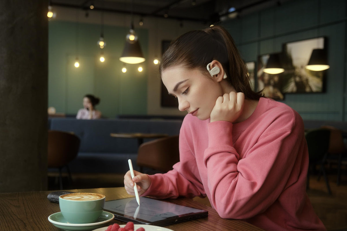 Cleer ARC II compact charging case for extra recharge on the go