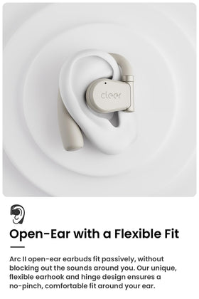 Cleer ARC II ergonomic fit emphasizes comfortable, sanitary listening without ear canal pressure