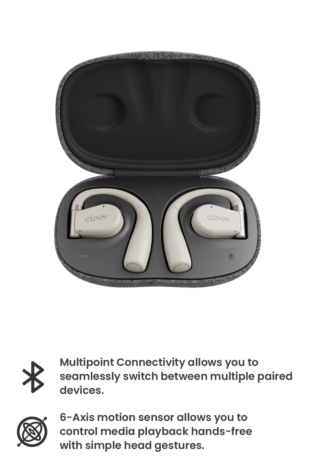 Cleer ARC II multipoint connection enables seamless device switching