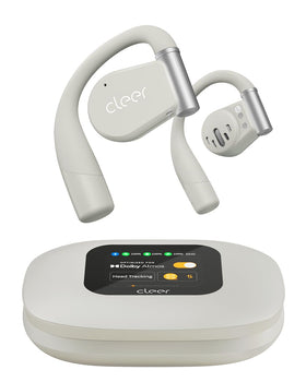 Cleer ARC 3 open-ear headphones show ergonomic fit designed for all-day comfort.