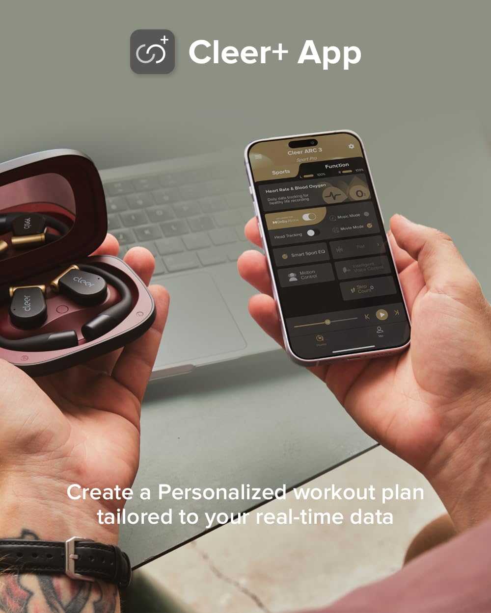 Cleer ARC 3 Sports Pro Bluetooth 5.4 supports seamless multi-point connections.