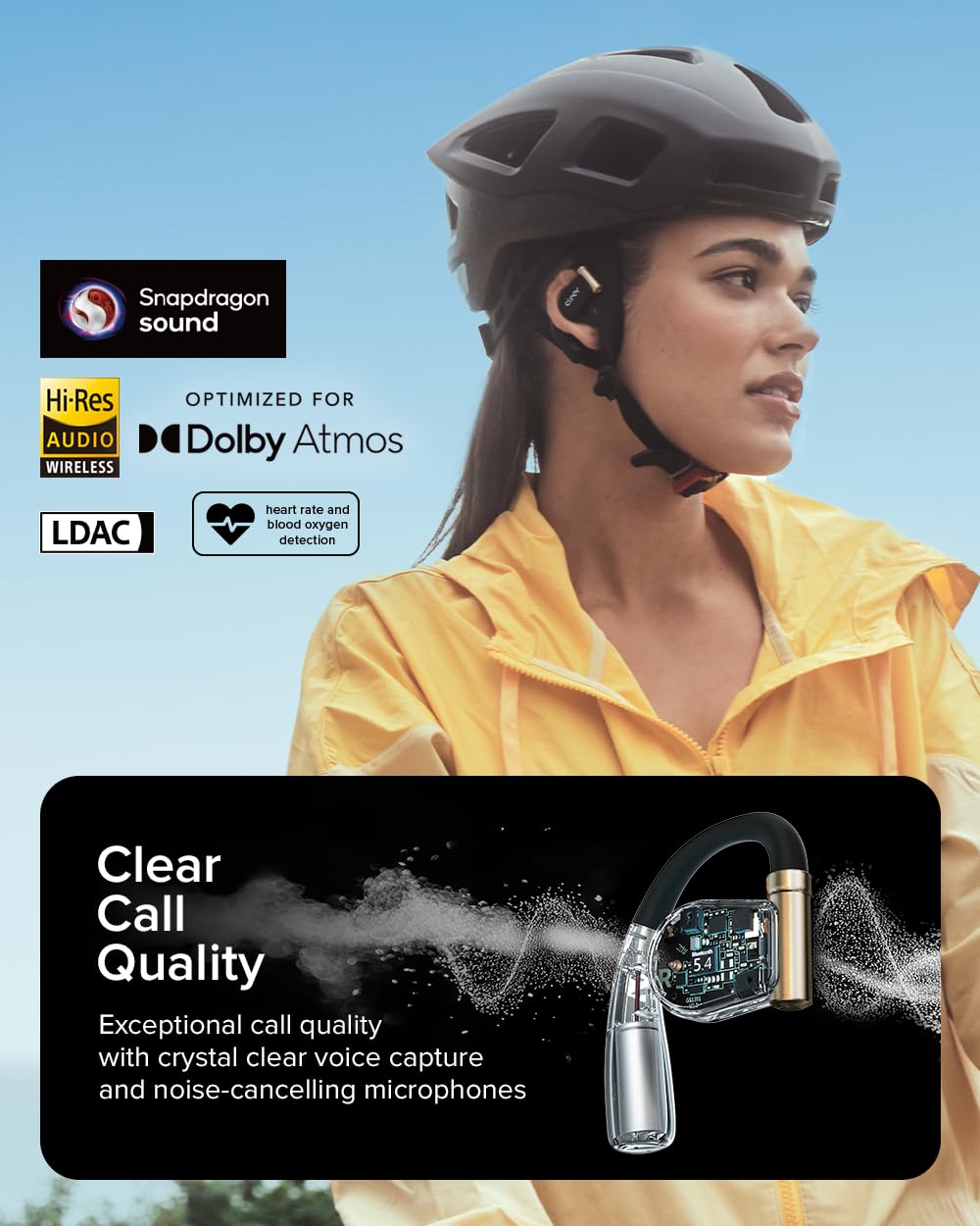Cleer ARC 3 Sports Pro open-ear design supports natural awareness during workouts.