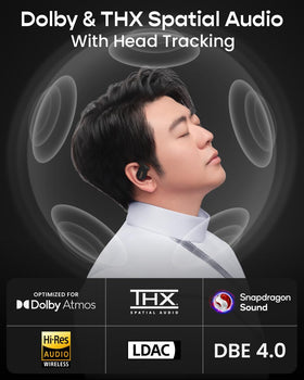Cleer ARC 5 with Dolby Atmos THX Spatial Audio for immersive sound and awareness.