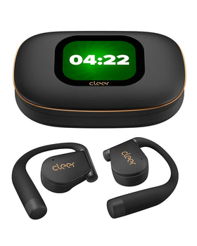 Cleer ARC 5 open-ear buds with hooks for secure, comfortable running and workouts.