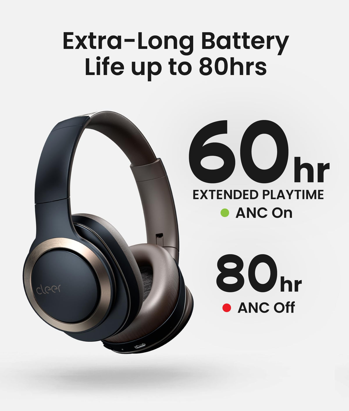 Cleer Enduro closed-ear cups provide passive isolation for focused work