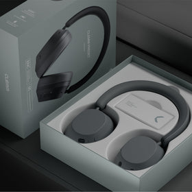 Clemm Preset AUX cable and port detail showing wired option for uninterrupted listening
